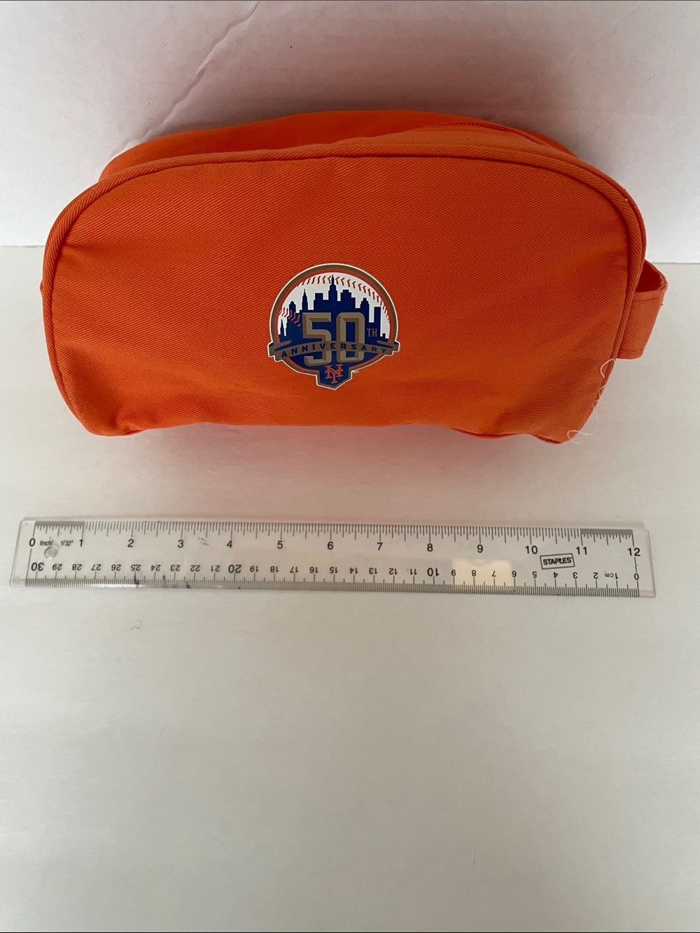 Orange Kids Accessory Pouch - 50th Anniversary Logo